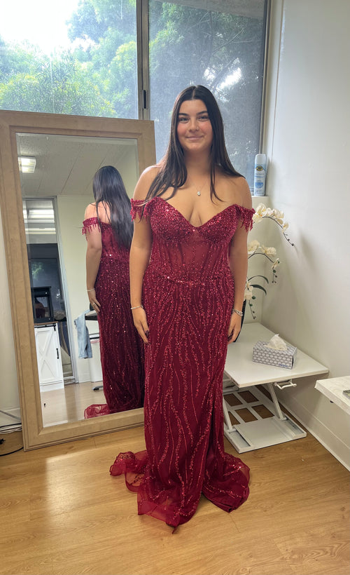 Vestido de fiesta con escote en forma de corazón y lentejuelas Ladivine CD0203