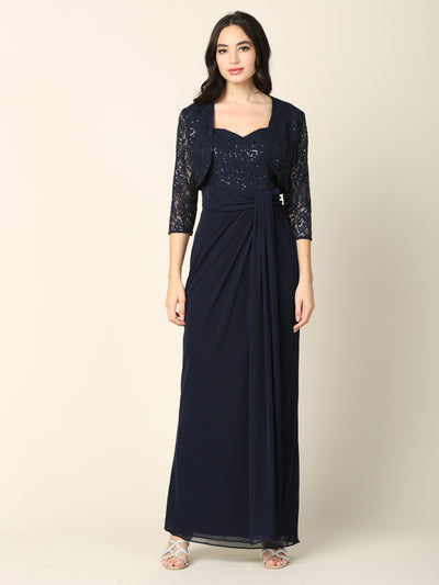 Long 2-Piece Bolero Dress for Mother of the Bride by Eva USA