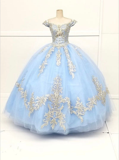 Chicas HF3008 Glitter Quinceañera Burgundy BallDress Tulle Dress