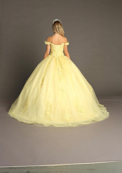 Chicas HF3066 Printed BallDress Sweetheart Floral Tulle Dress