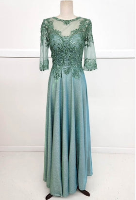 Chicas J006 Butterfly Floor-Length Long Chic Style Fabric Dress
