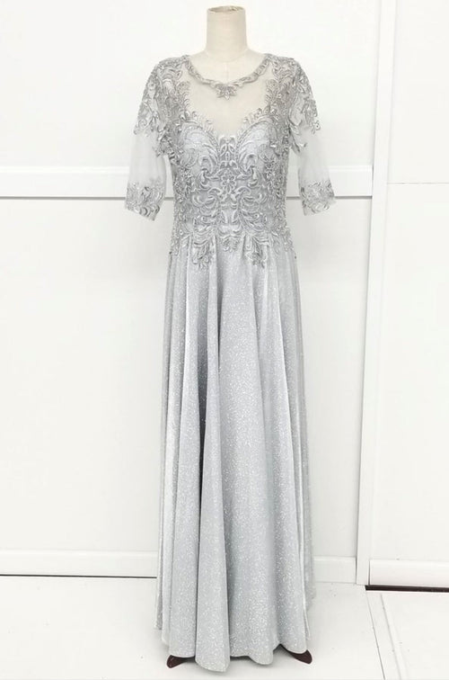 Chicas J006 Butterfly Floor-Length Long Chic Style Fabric Dress