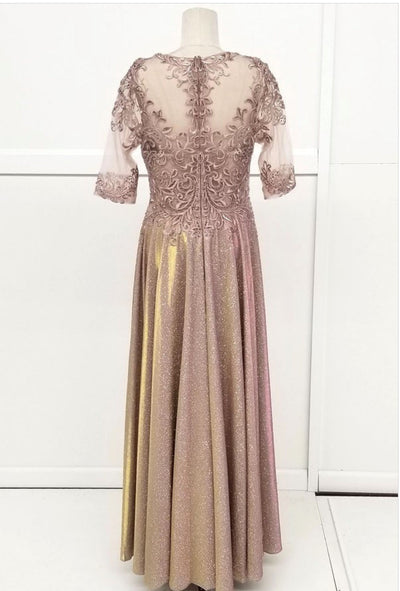Chicas J006 Butterfly Floor-Length Long Chic Style Fabric Dress