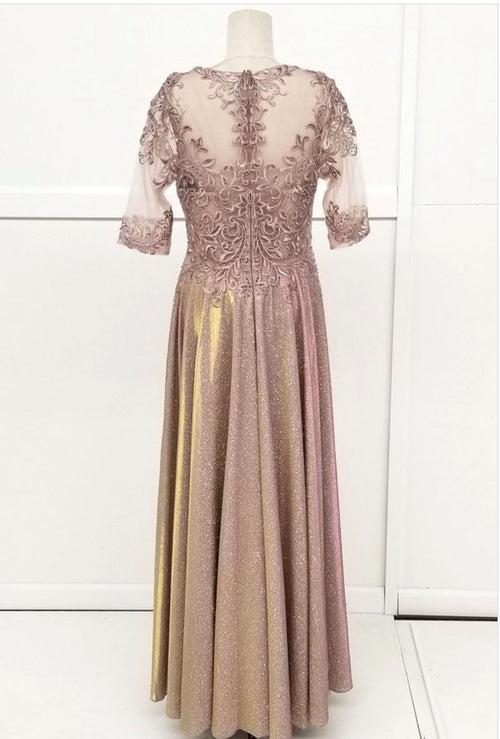 Chicas J006 Butterfly Floor-Length Long Chic Style Fabric Dress