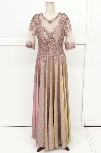 Chicas J006 Butterfly Floor-Length Long Chic Style Fabric Dress