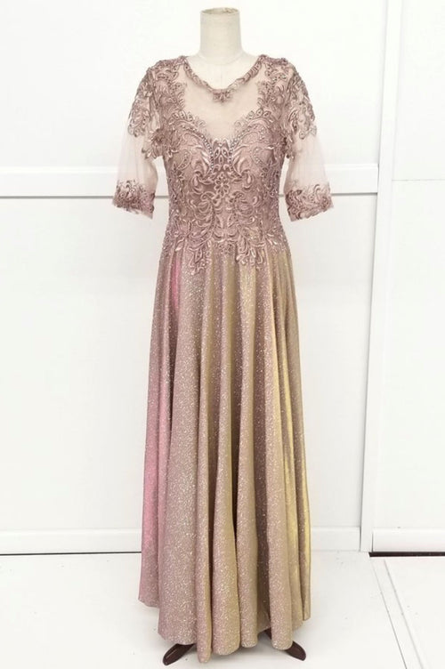 Chicas J006 Butterfly Floor-Length Long Chic Style Fabric Dress