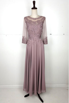 Chicas J024 Butterfly Floor-Length Long Chic Style Fabric Dress