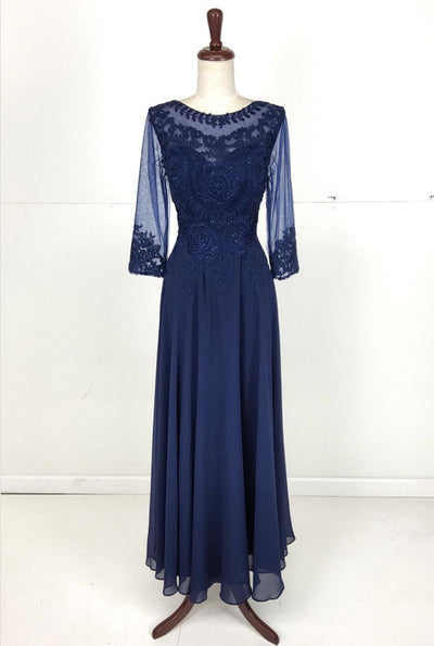 Chicas J024 Butterfly Floor-Length Long Chic Style Fabric Dress