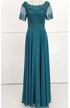 Chicas J004 Butterfly Floor-Length Long Chic Style Fabric Dress