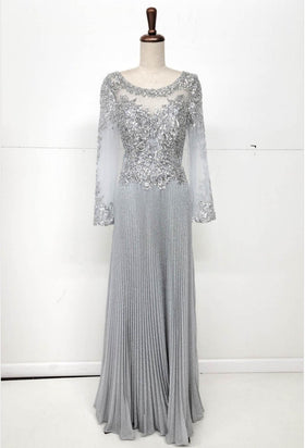 Chicas YG5031 Butterfly Floor-Length Long Chic Style Fabric Dress