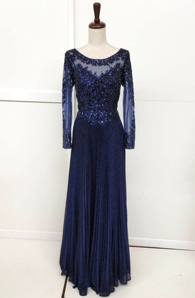 Chicas YG5031 Butterfly Floor-Length Long Chic Style Fabric Dress