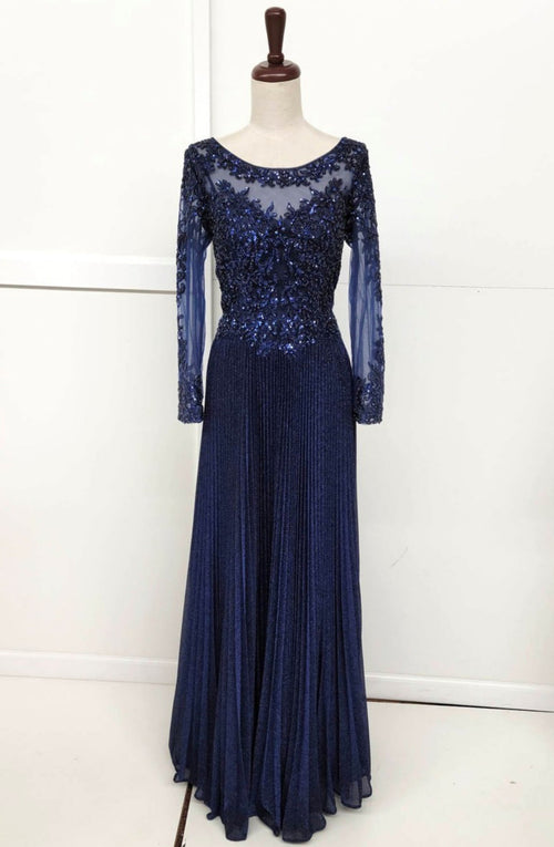 Chicas YG5031 Butterfly Floor-Length Long Chic Style Fabric Dress
