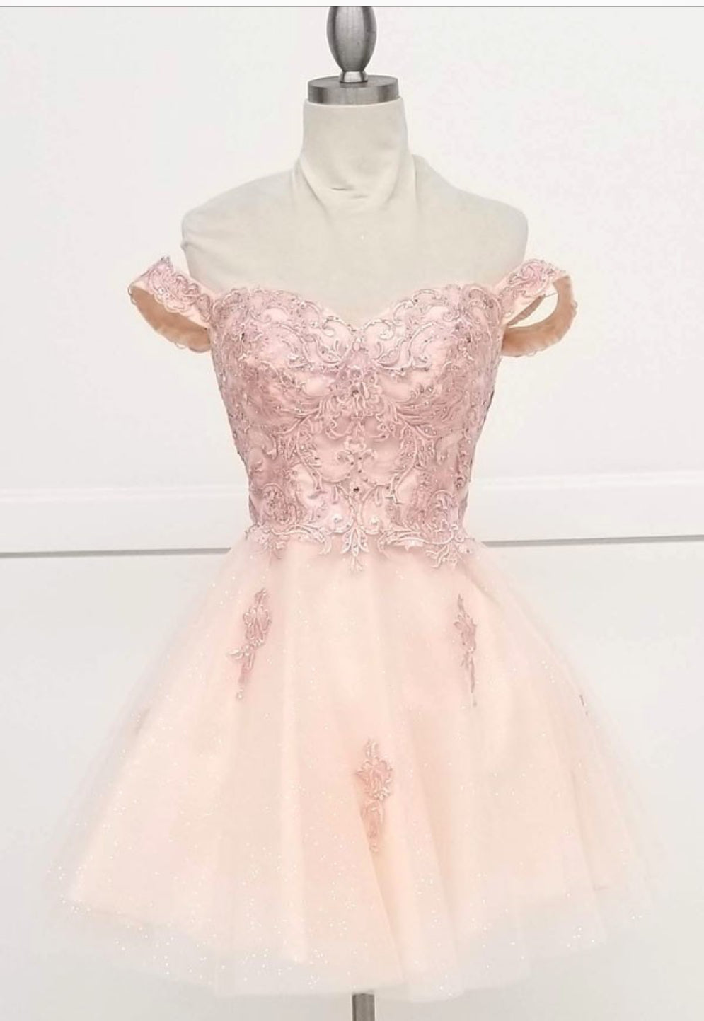 Chicas C314 Long Elegant Formal White Chic Style Fabric Dress
