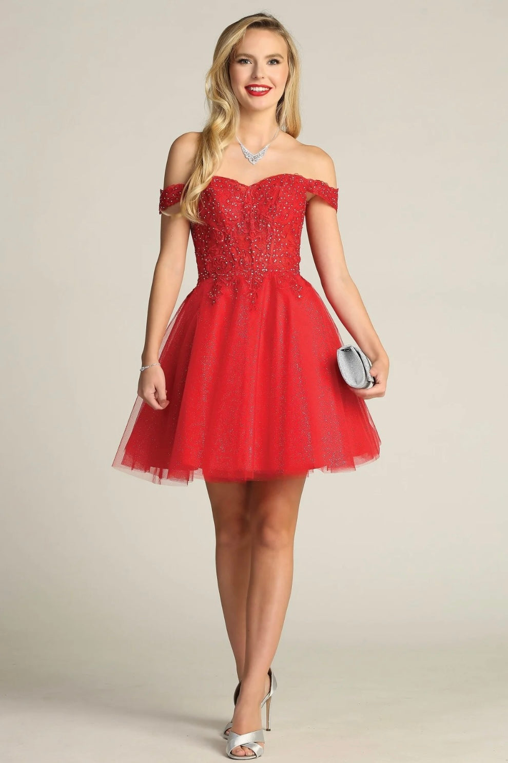 Chicas C318 Butterfly Floor-Length Long Chic Style Fabric Dress
