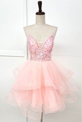 Chicas C320 Floor-Length Long Short Strappy Chic Style Fabric Dress