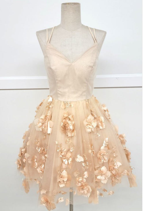 Chicas C319 Floor-Length Long Short Strappy Chic Style Fabric Dress