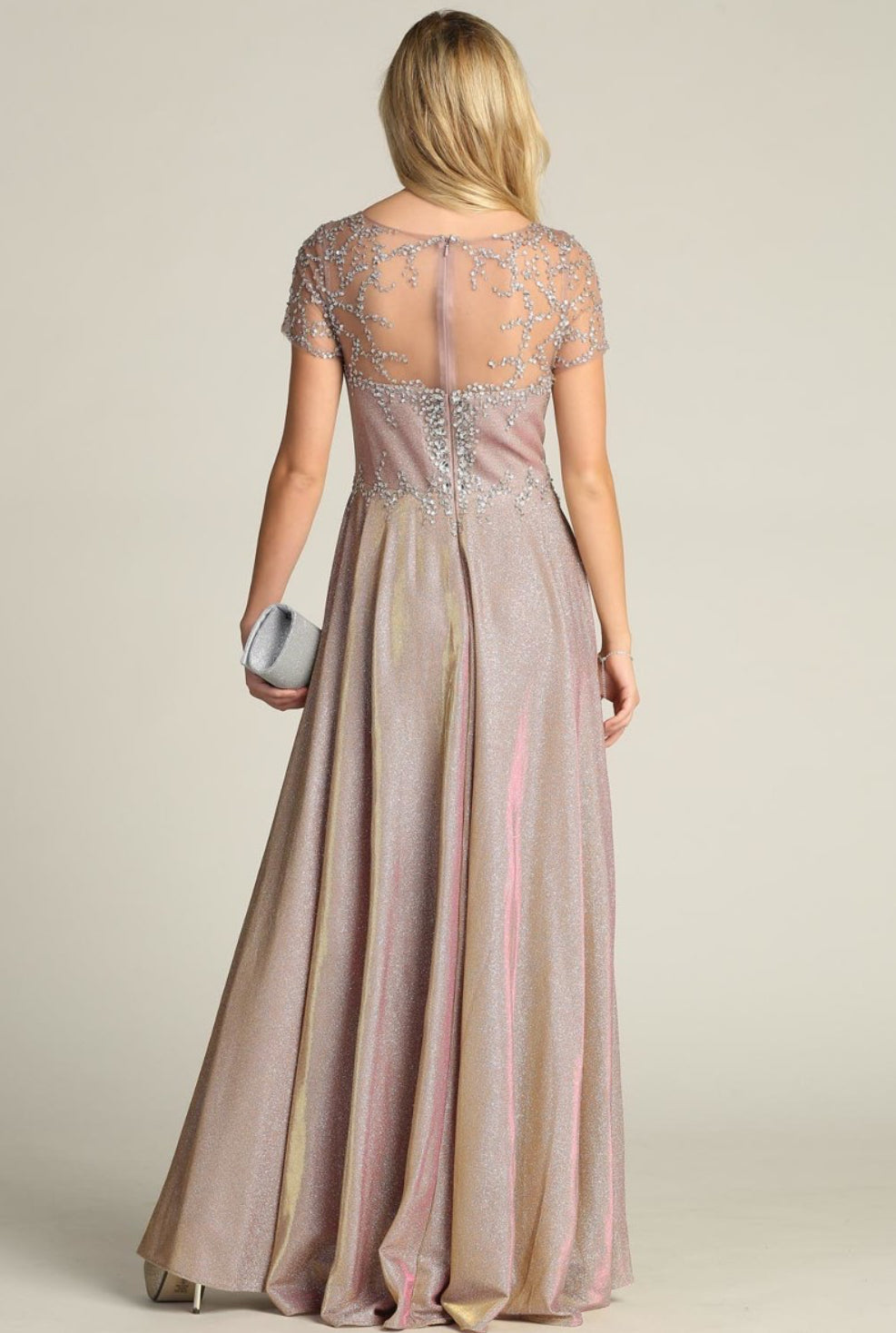 Chicas J002 Floor-Length Long Maxi Formal Style Fabric Dress