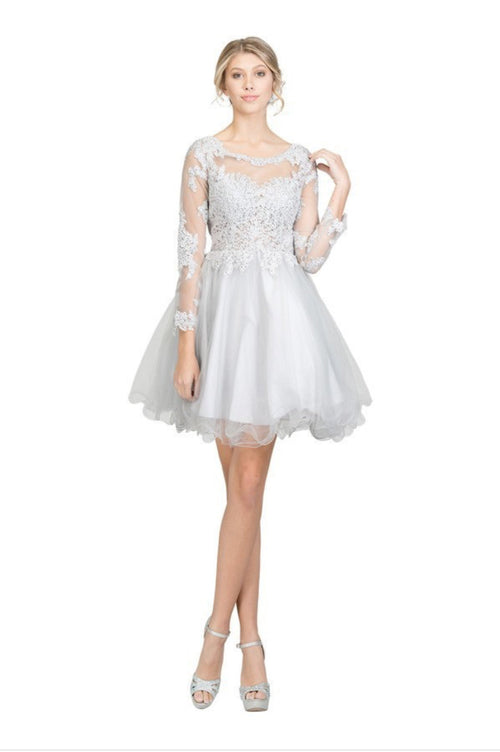 Chicas DM4003 Floor-Length Long Maxi Formal Style Fabric Dress