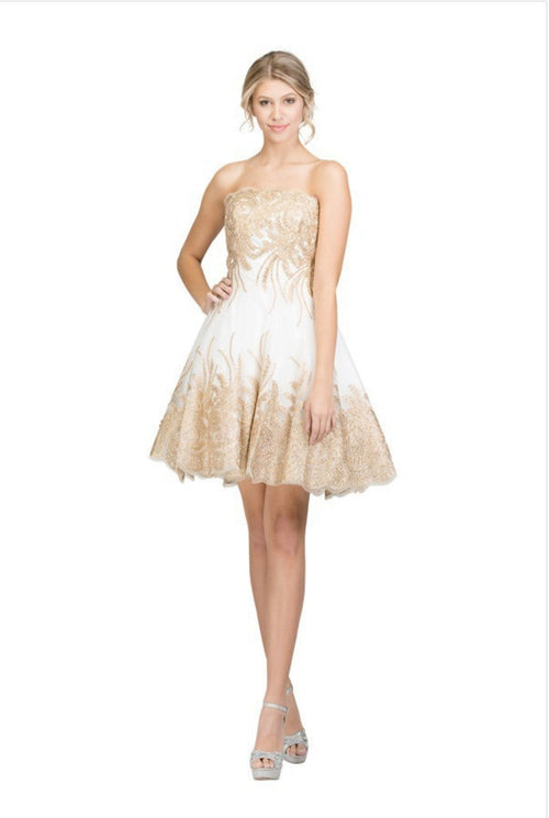 Chicas C1534 Butterfly Floor-Length Long Chic Style Fabric Dress