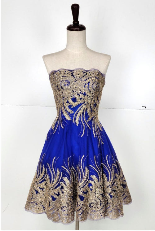 Chicas C1534 Butterfly Floor-Length Long Chic Style Fabric Dress