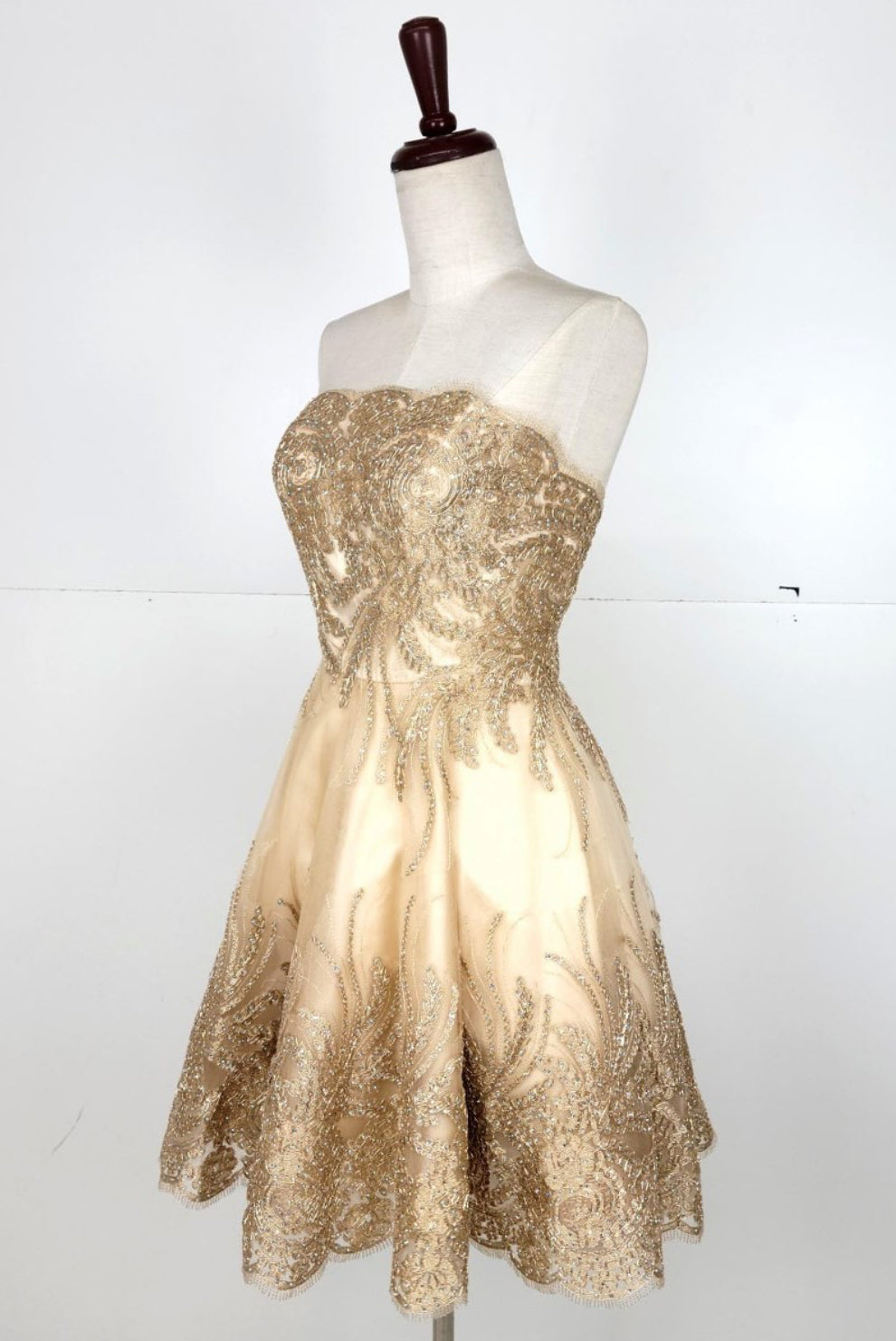 Chicas C1534 Butterfly Floor-Length Long Chic Style Fabric Dress