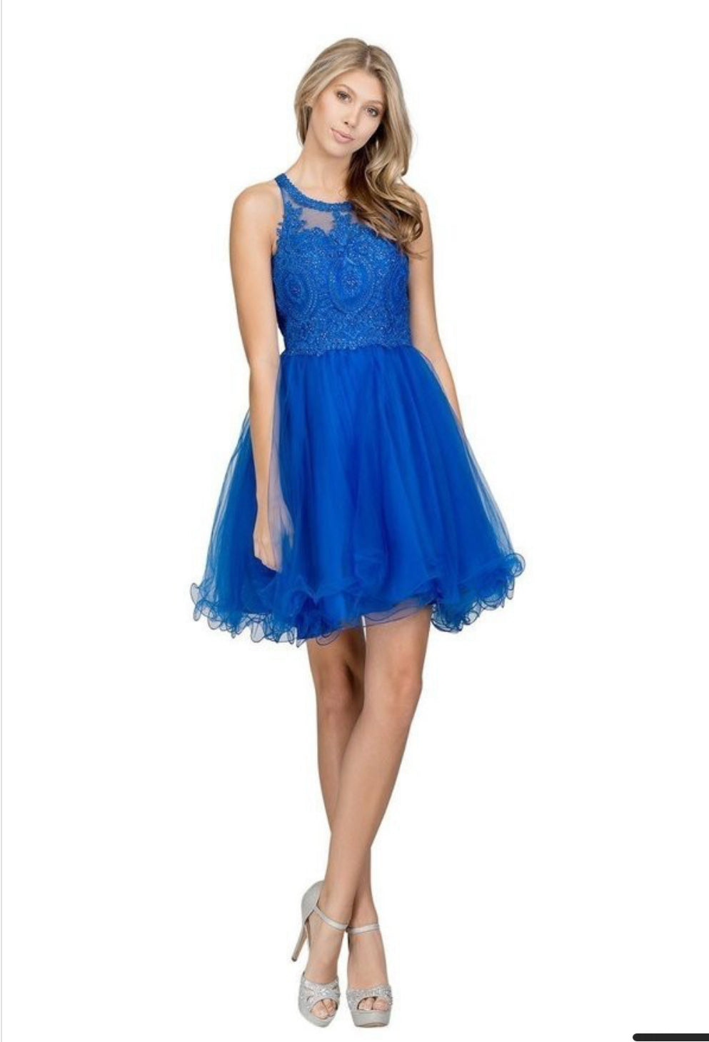 Chicas DM4002 Modern Formal Royal Chic Style Fabric Dress