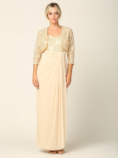 Long 2-Piece Bolero Dress for Mother of the Bride by Eva USA