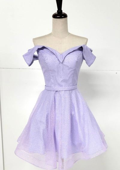 Chicas C323 Elegant Glitter Party Blue A-Line Sweetheart Fabric Dress