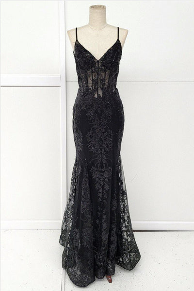 Chicas C813 Evening Mermaid Floor-Length Formal Style Fabric Dress