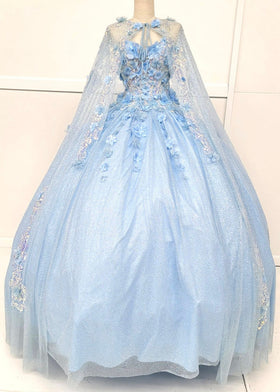 Chicas HF3044 Romantic Printed Royal BallDress Sweetheart Floral Tulle Dress