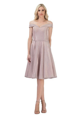Chicas C7518 Elegant Cocktail Blue A-Line Sweetheart Short Fabric Dress