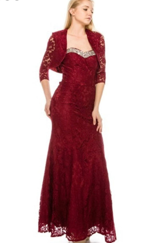 Chicas Burgundy Dress