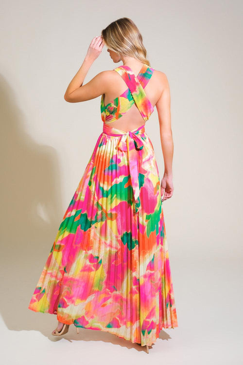 Flying Tomato FUCHSIA GREEN JUMPSUIT