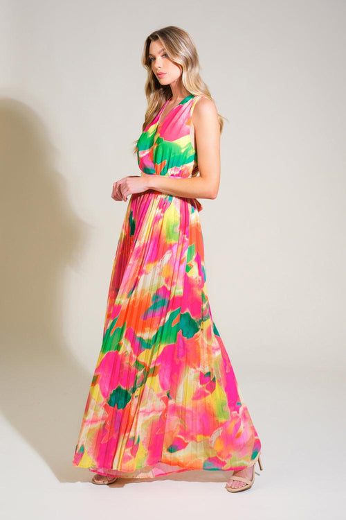 Flying Tomato FUCHSIA GREEN JUMPSUIT