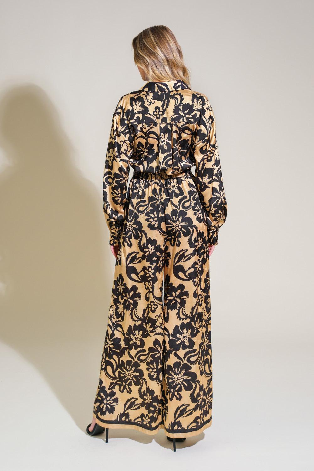 Flying Tomato BLACK TAUPE JUMPSUIT