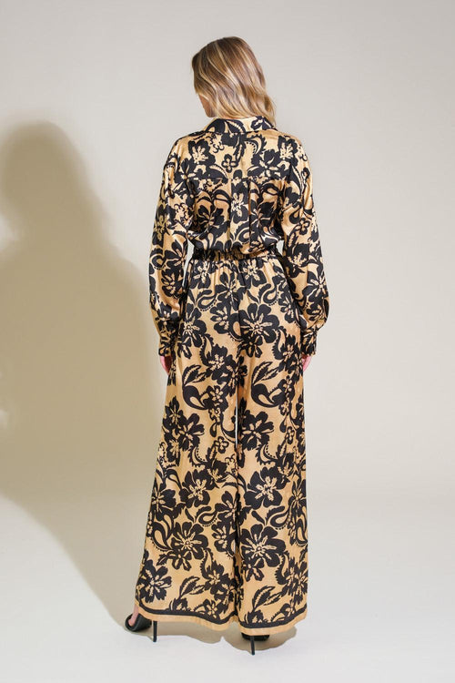 Flying Tomato BLACK TAUPE JUMPSUIT