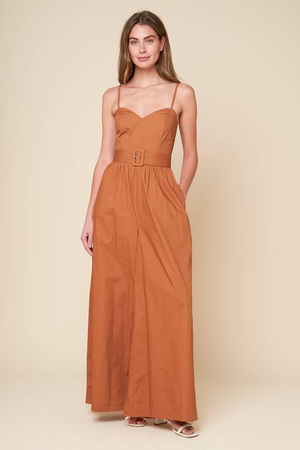 Flying Tomato BROWN JUMPSUIT