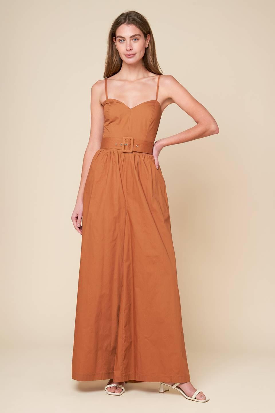 Flying Tomato BROWN JUMPSUIT