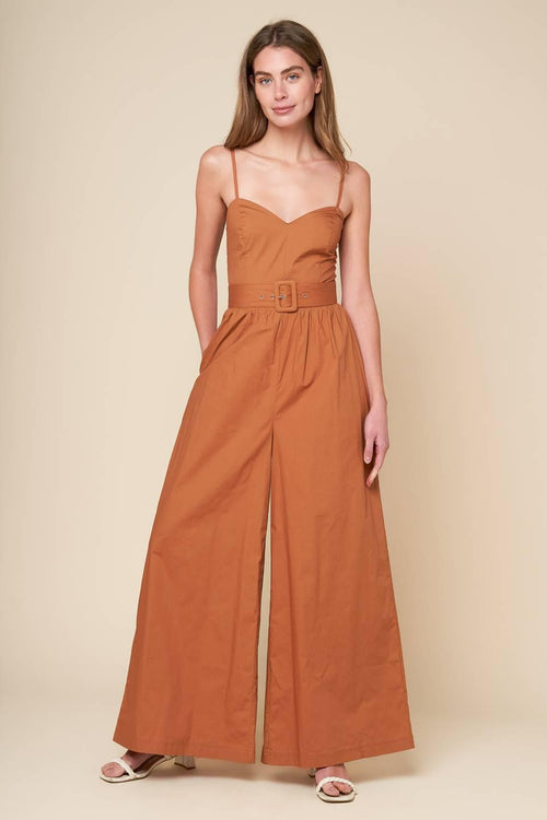 Flying Tomato BROWN JUMPSUIT
