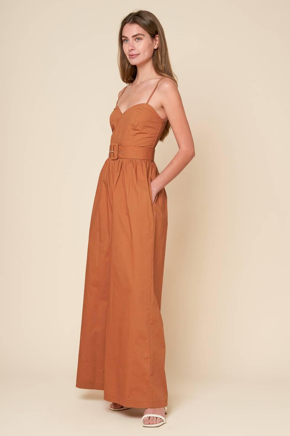 Flying Tomato BROWN JUMPSUIT