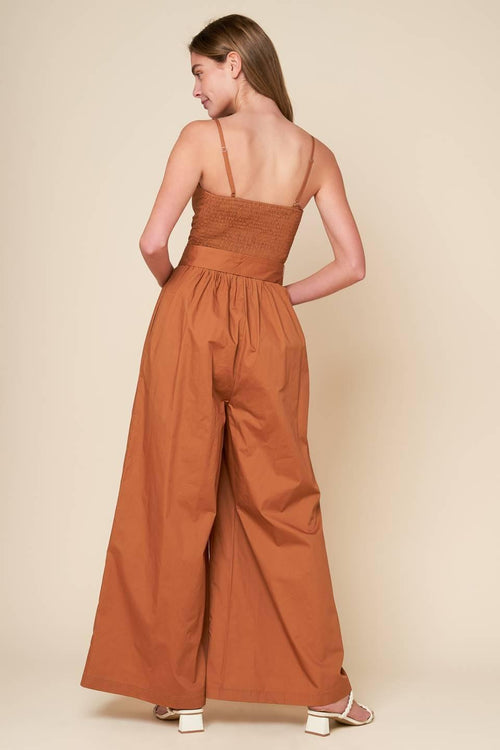 Flying Tomato BROWN JUMPSUIT