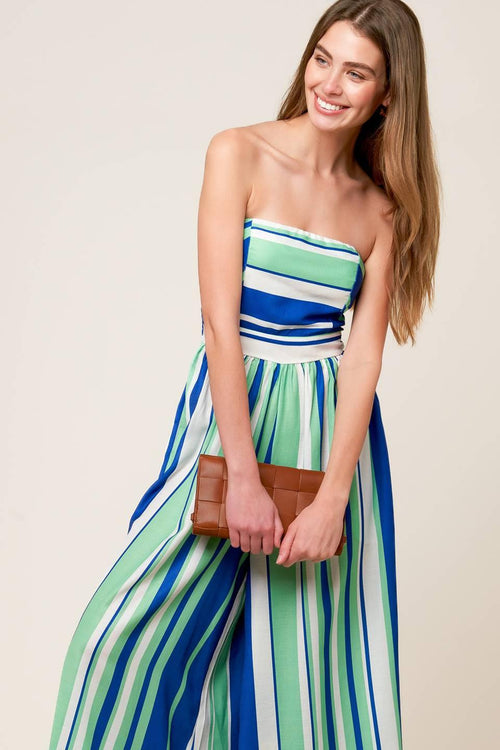 Flying Tomato NAVY/GREEN JUMPSUIT