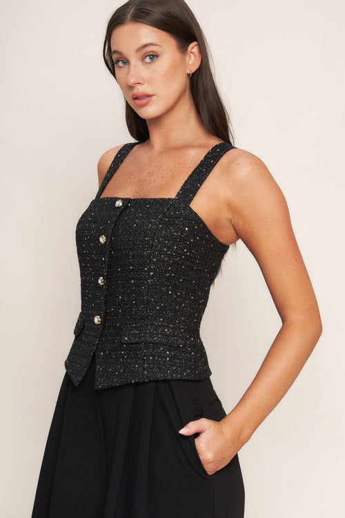 Flying Tomato BLACK JUMPSUIT