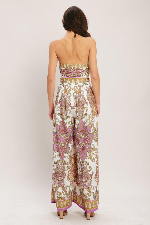 Flying Tomato OFF WHITE/PINK JUMPSUIT
