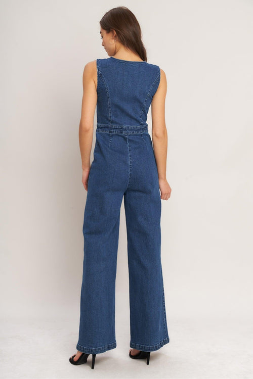 Flying Tomato MEDIUM INDIGO JUMPSUIT