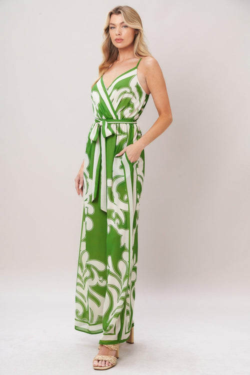 Flying Tomato GREEN/IVORY JUMPSUIT