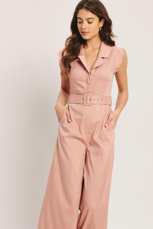 Flying Tomato BLUSH JUMPSUIT