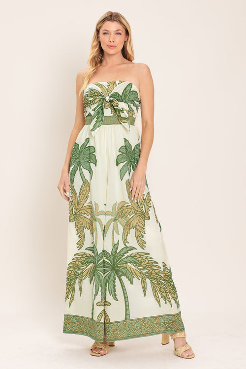 Flying Tomato IVORY OLIVE JUMPSUIT