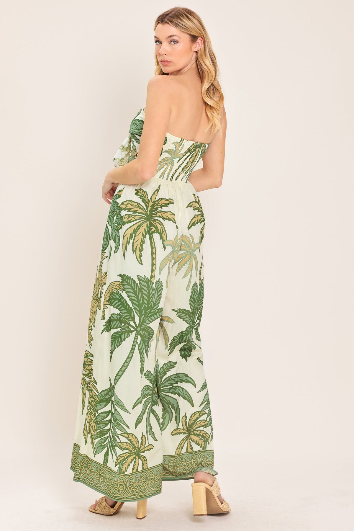 Flying Tomato IVORY OLIVE JUMPSUIT