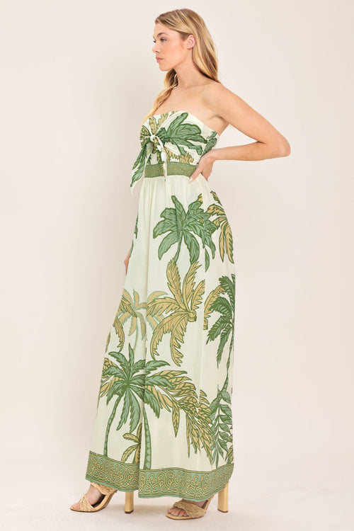 Flying Tomato IVORY OLIVE JUMPSUIT